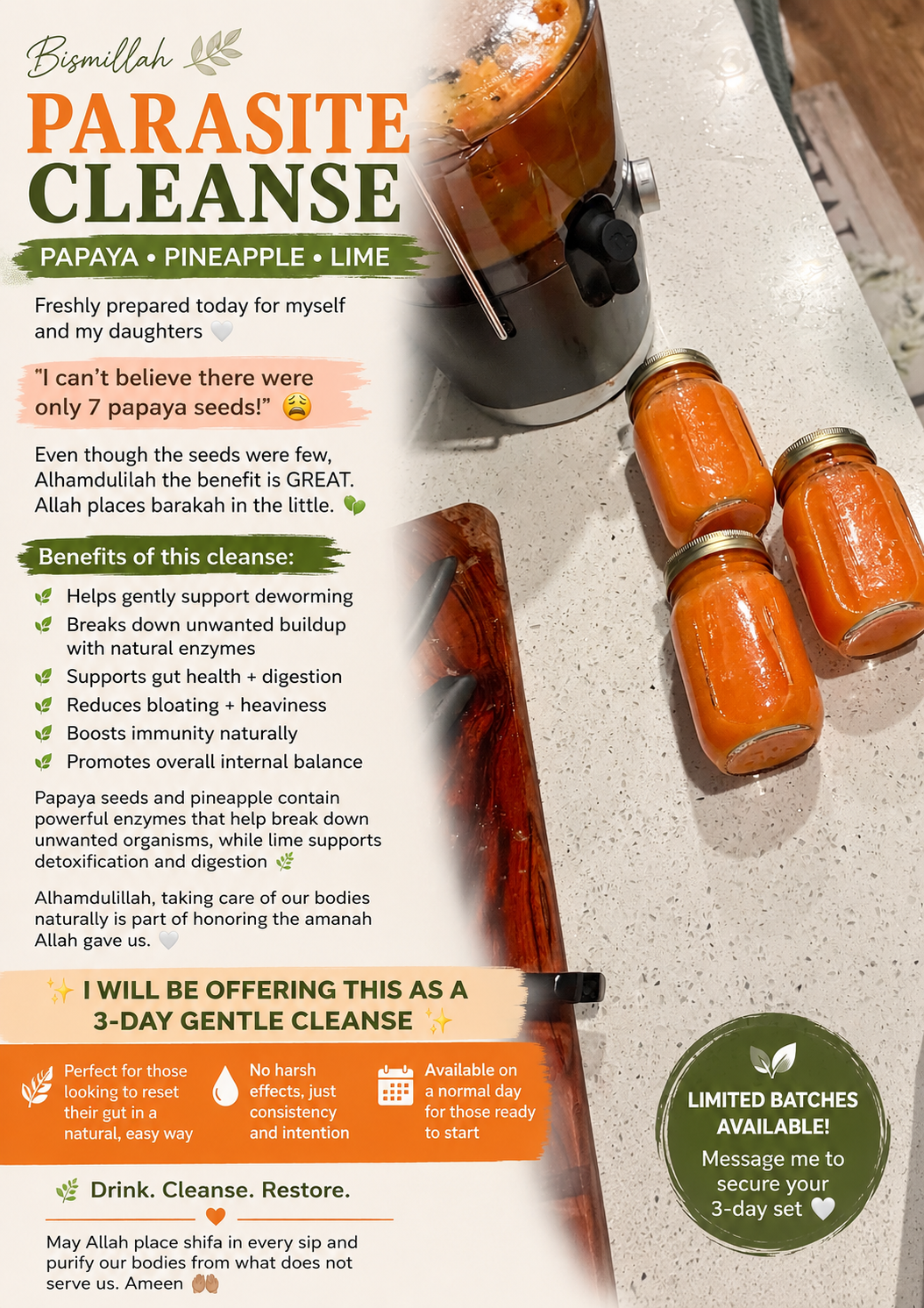 Papaya Parasite Cleanse Bundle